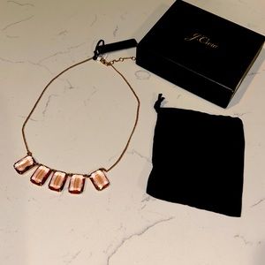 NWT J. Crew pink and gold necklace